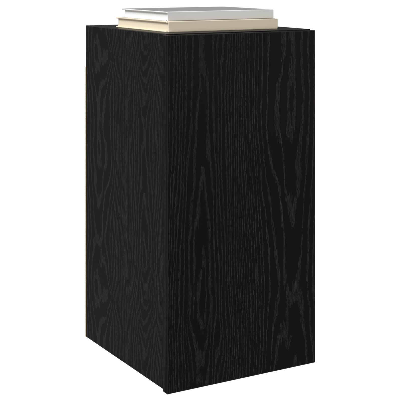 vidaXL Unitate TV cu raft Altele cu depozitare cu ușă 2 pcs Stejar negru Lemn compozit