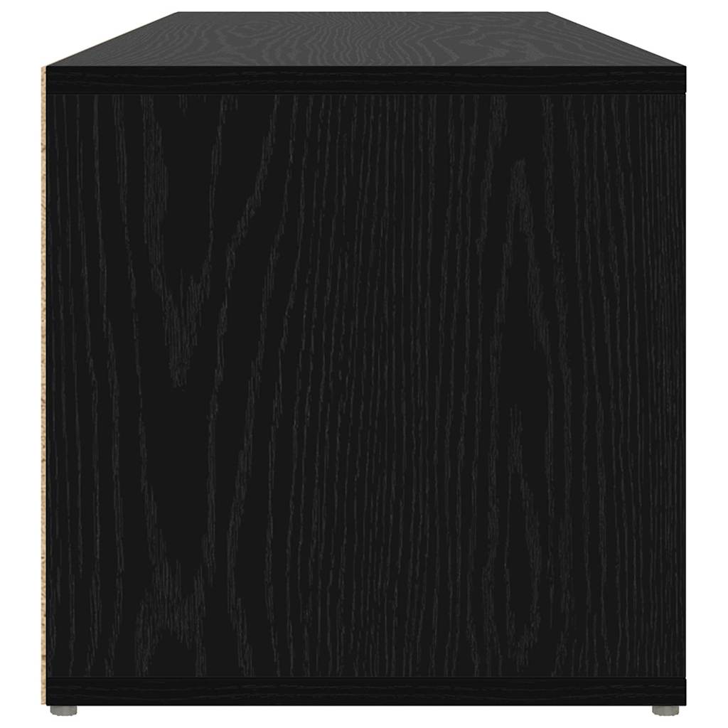 vidaXL Bancă de depozitare tapițată Stejar negru 102 x 35 x 35 cm vidaXL Bancă de depozitare tapițată Stejar negru 102 x 35 x 35 cm