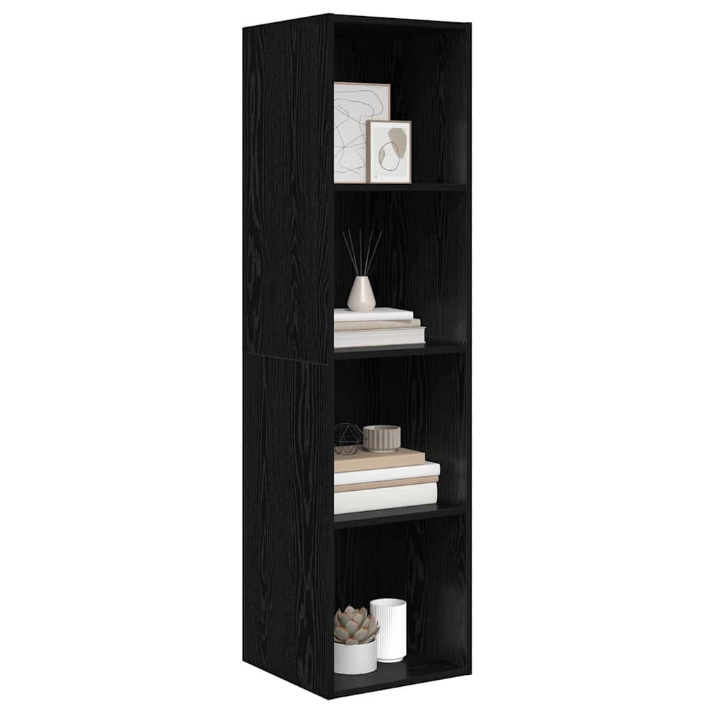 vidaXL Cabinet TV Stejar negru 37 x 37 x 142.5 cm Lemn compozit vidaXL Cabinet TV Stejar negru 37 x 37 x 142.5 cm Lemn compozit