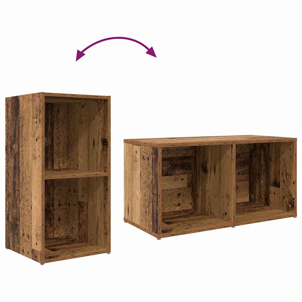 vidaXL Cabinet TV cu depozitare Lemn vechi Lemn compozit