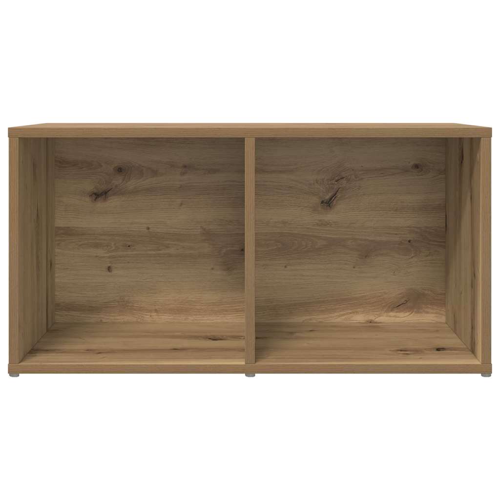 vidaXL Cabinet TV cu depozitare stejar artizanal Lemn compozit vidaXL Cabinet TV cu depozitare stejar artizanal Lemn compozit