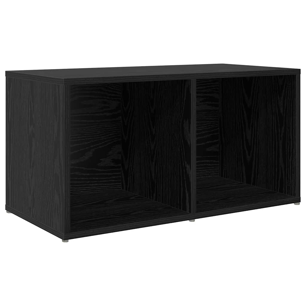 vidaXL Cabinet TV cu depozitare Stejar negru Lemn compozit vidaXL Cabinet TV cu depozitare Stejar negru Lemn compozit