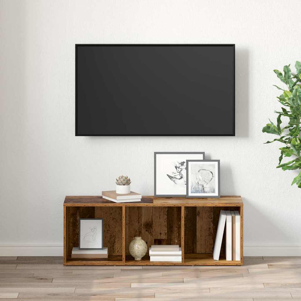 vidaXL Cabinet TV cu depozitare Lemn vechi Lemn compozit vidaXL Cabinet TV cu depozitare Lemn vechi Lemn compozit