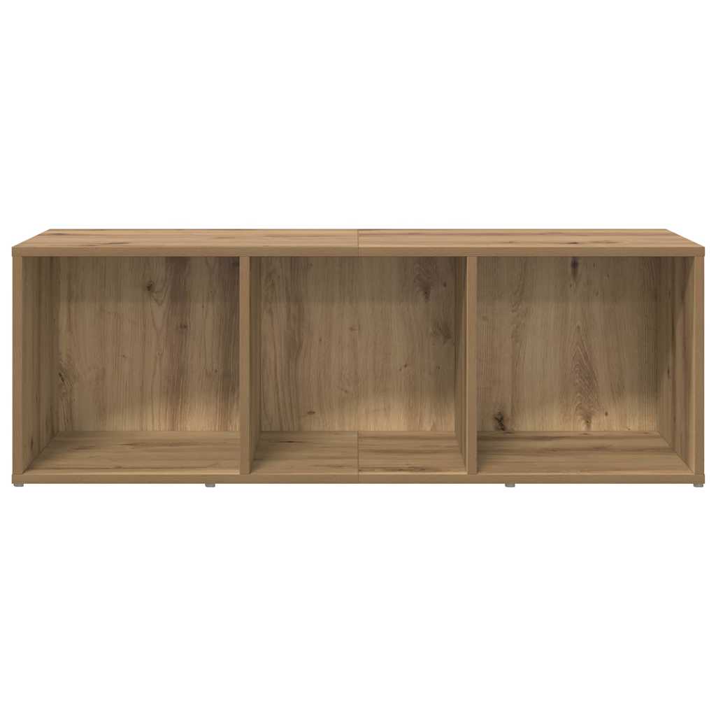 vidaXL Cabinet TV cu depozitare stejar artizanal Lemn compozit vidaXL Cabinet TV cu depozitare stejar artizanal Lemn compozit