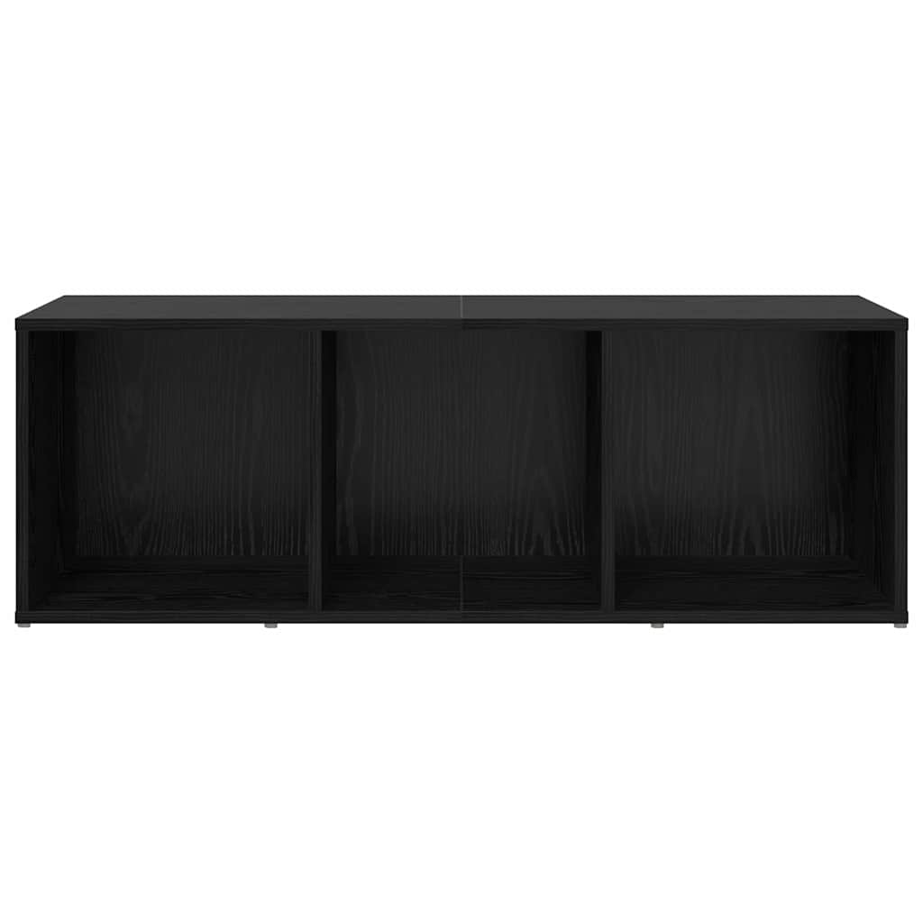 vidaXL Cabinet TV cu depozitare Stejar negru Lemn compozit vidaXL Cabinet TV cu depozitare Stejar negru Lemn compozit