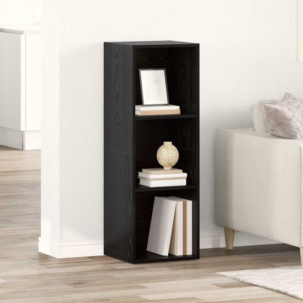 vidaXL Cabinet TV cu depozitare Stejar negru Lemn compozit vidaXL Cabinet TV cu depozitare Stejar negru Lemn compozit