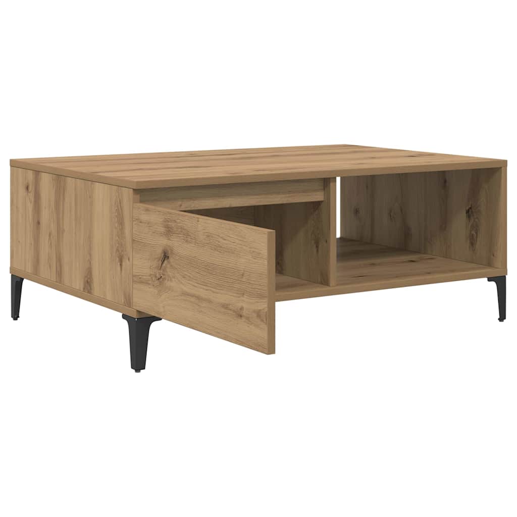 vidaXL Masă de cafea stejar artizanal 90 x 60 x 35 cm Lemn compozit vidaXL Masă de cafea stejar artizanal 90 x 60 x 35 cm Lemn compozit