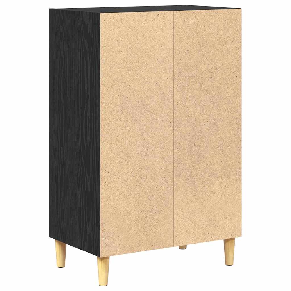 vidaXL Bufet cu raft Stejar negru 57 x 35 x 90 cm Lemn compozit vidaXL Bufet cu raft Stejar negru 57 x 35 x 90 cm Lemn compozit
