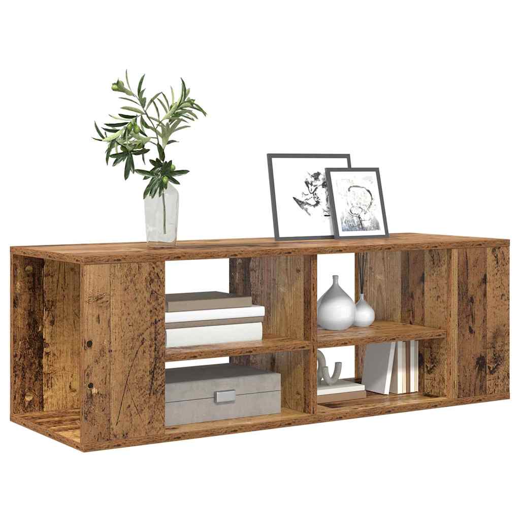 vidaXL Cabinet TV cu raft Pe perete Lemn vechi 102 x 35 x 35 cm Lemn compozit vidaXL Cabinet TV cu raft Pe perete Lemn vechi 102 x 35 x 35 cm Lemn compozit
