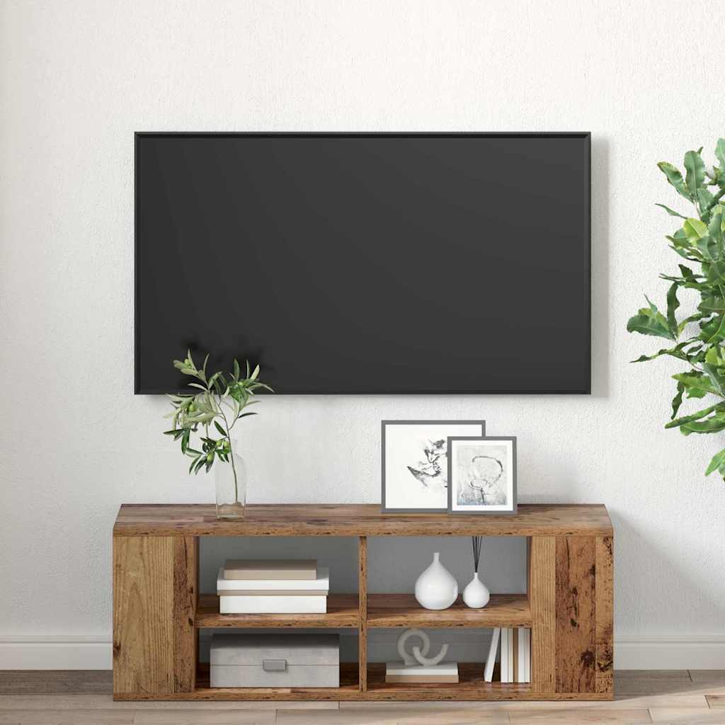 vidaXL Cabinet TV cu raft Pe perete Lemn vechi 102 x 35 x 35 cm Lemn compozit vidaXL Cabinet TV cu raft Pe perete Lemn vechi 102 x 35 x 35 cm Lemn compozit