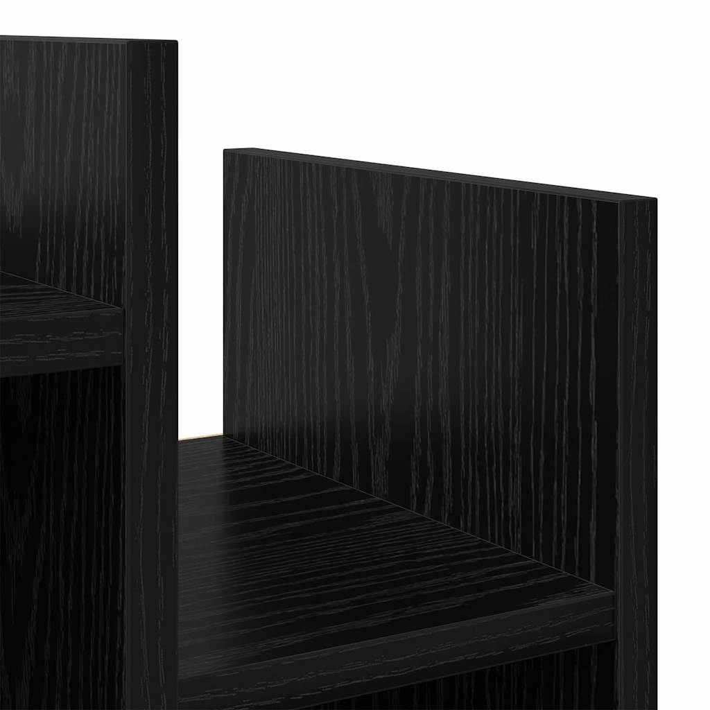 vidaXL Dulap lateral Stejar negru 60 x 26 x 60 cm Lemn compozit