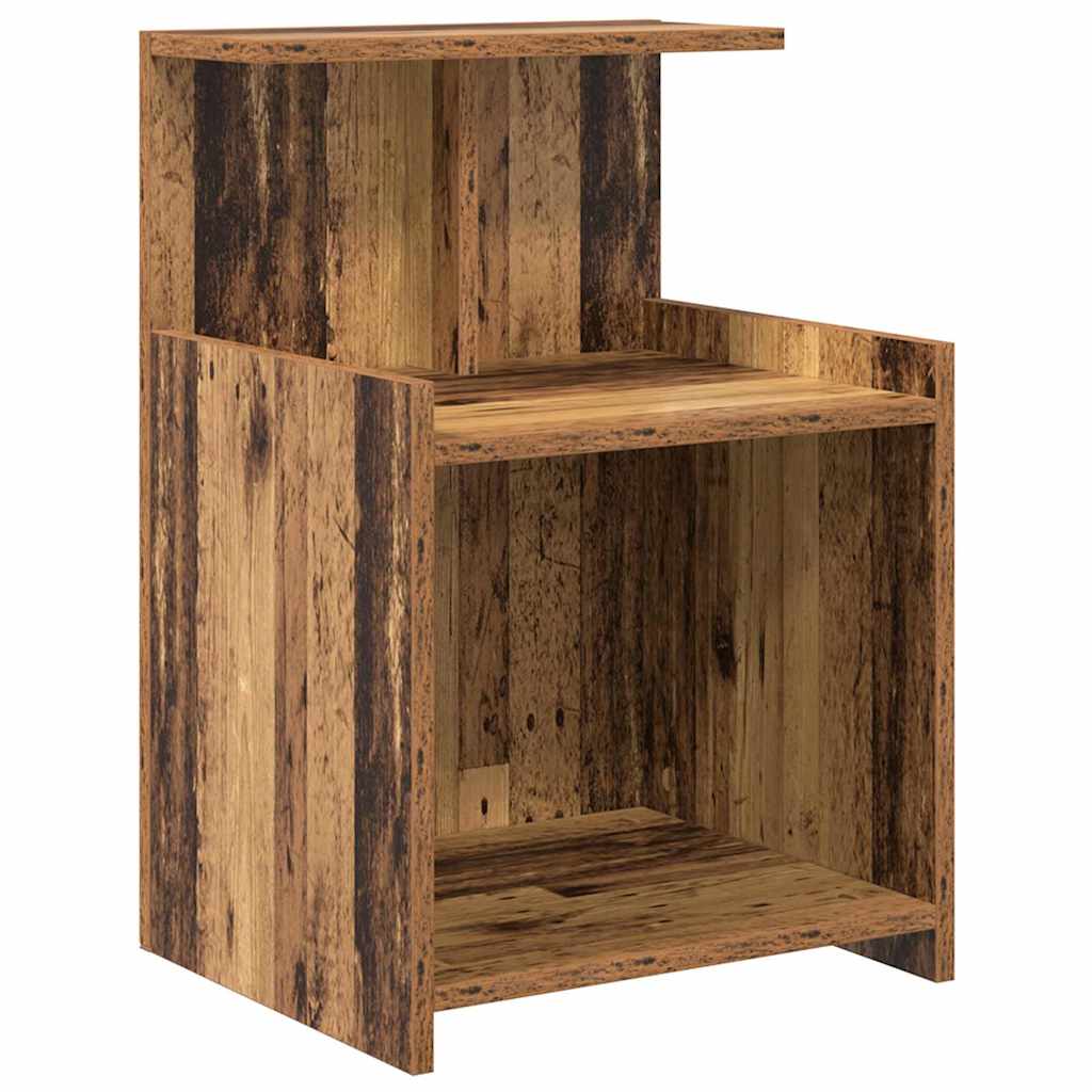 vidaXL Dulap de pat Lemn vechi 40 x 35 x 60 cm PAL vidaXL Dulap de pat Lemn vechi 40 x 35 x 60 cm PAL