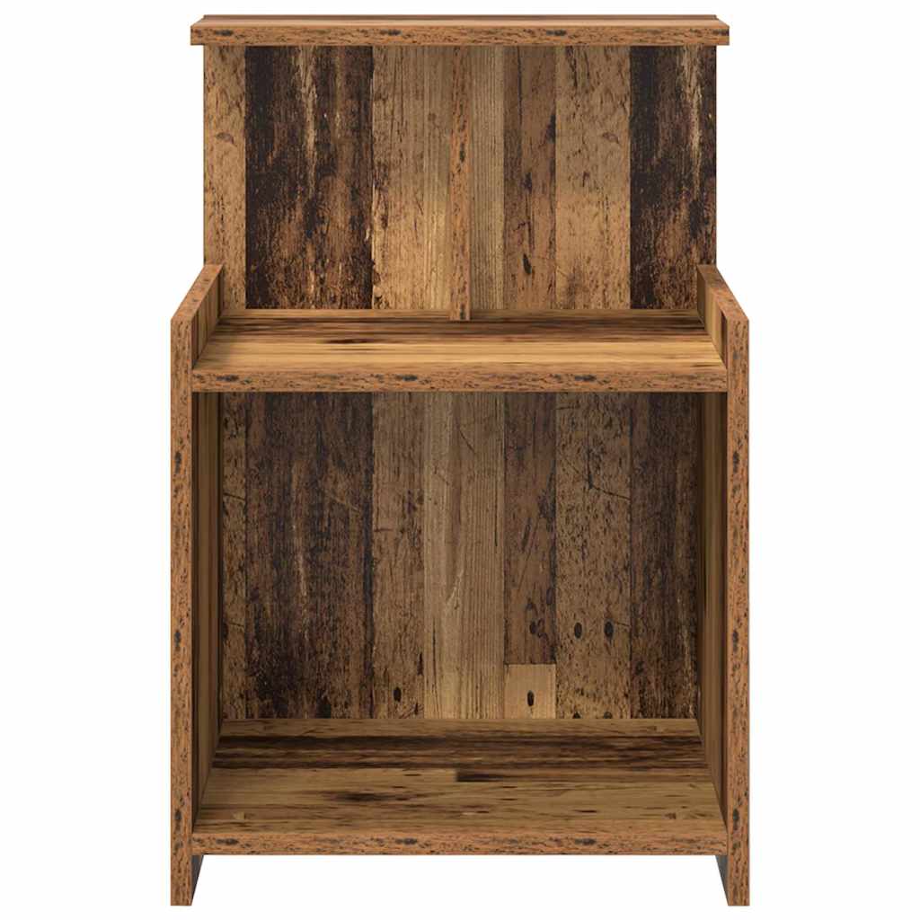vidaXL Dulap de pat Lemn vechi 40 x 35 x 60 cm PAL vidaXL Dulap de pat Lemn vechi 40 x 35 x 60 cm PAL