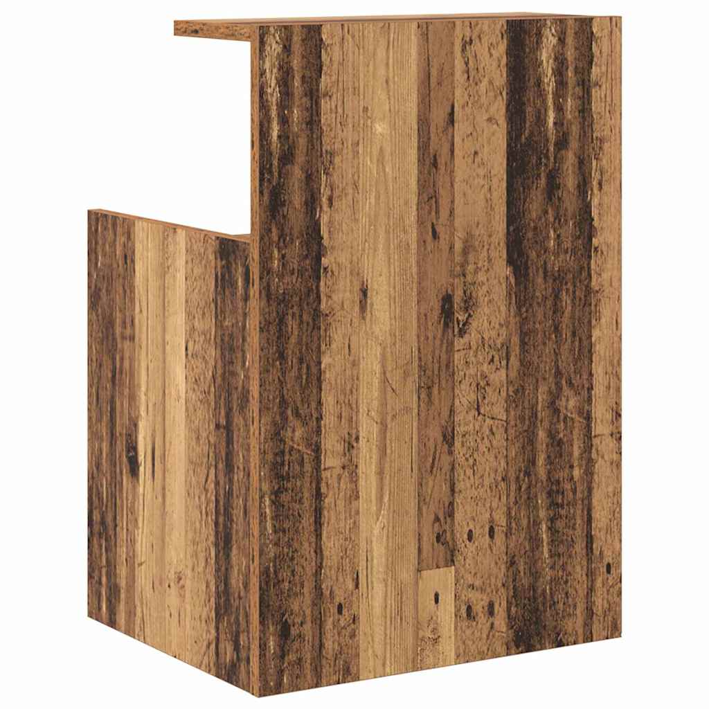 vidaXL Dulap de pat Lemn vechi 40 x 35 x 60 cm PAL vidaXL Dulap de pat Lemn vechi 40 x 35 x 60 cm PAL