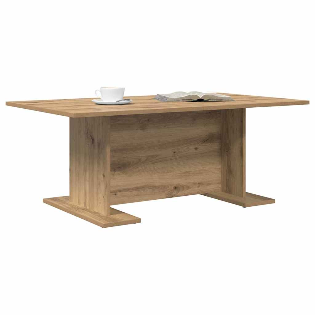 vidaXL Masă de cafea stejar artizanal 103.5 x 60 x 40 cm Lemn compozit vidaXL Masă de cafea stejar artizanal 103.5 x 60 x 40 cm Lemn compozit