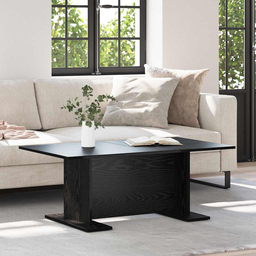 vidaXL Masă de cafea Stejar negru 103.5 x 60 x 40 cm Lemn compozit vidaXL Masă de cafea Stejar negru 103.5 x 60 x 40 cm Lemn compozit