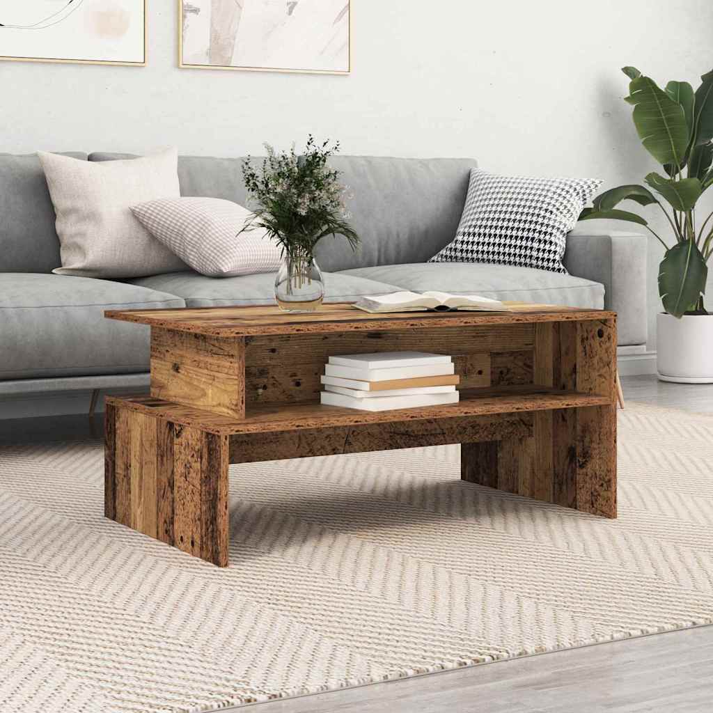 vidaXL Masă de cafea Lemn vechi 90 x 55 x 42.5 cm Lemn compozit vidaXL Masă de cafea Lemn vechi 90 x 55 x 42.5 cm Lemn compozit