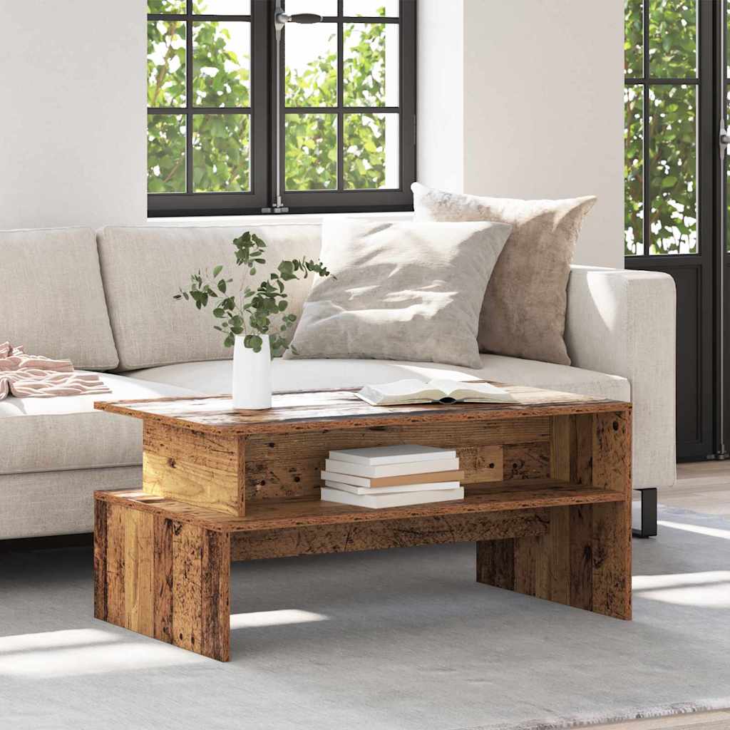 vidaXL Masă de cafea Lemn vechi 90 x 55 x 42.5 cm Lemn compozit vidaXL Masă de cafea Lemn vechi 90 x 55 x 42.5 cm Lemn compozit