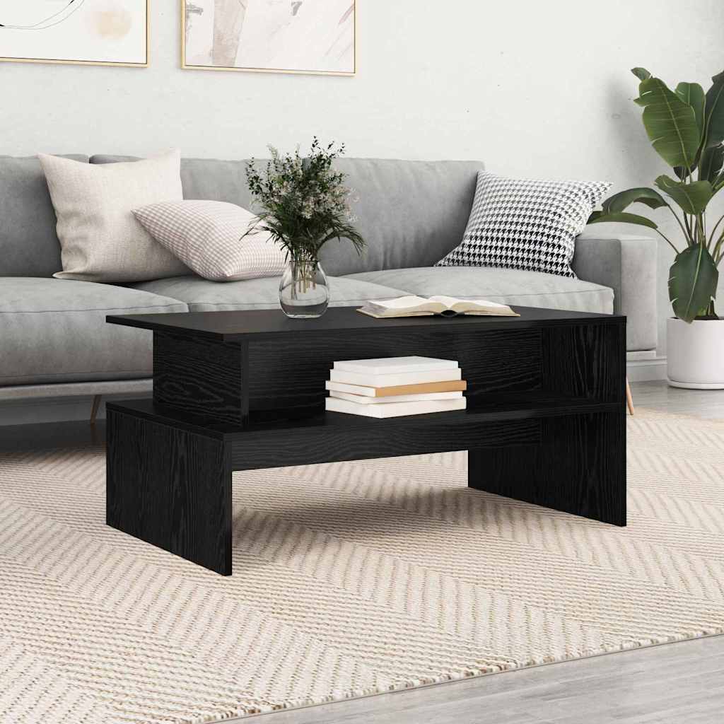 vidaXL Masă de cafea Stejar negru 90 x 55 x 42.5 cm Lemn compozit