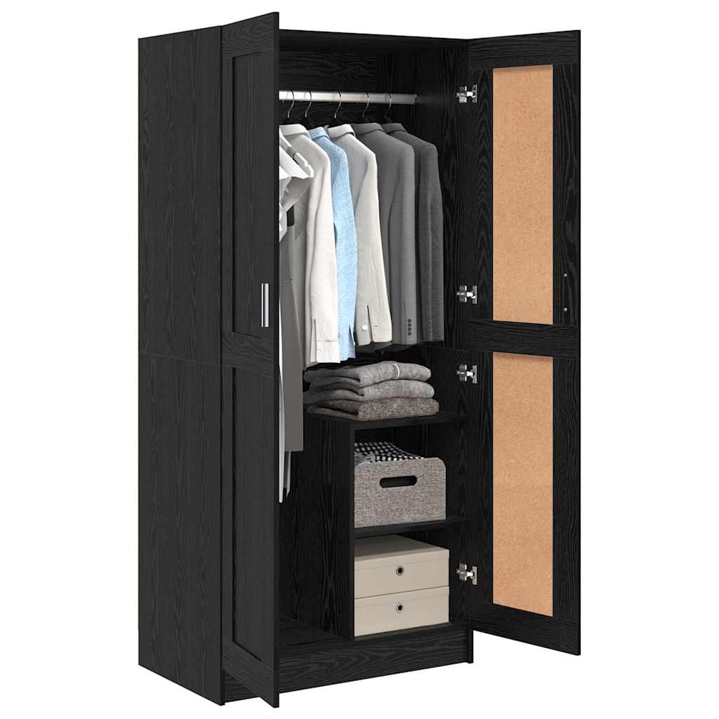 vidaXL Dulap Stejar negru 82.5 x 51.5 x 180 cm Lemn compozit vidaXL Dulap Stejar negru 82.5 x 51.5 x 180 cm Lemn compozit
