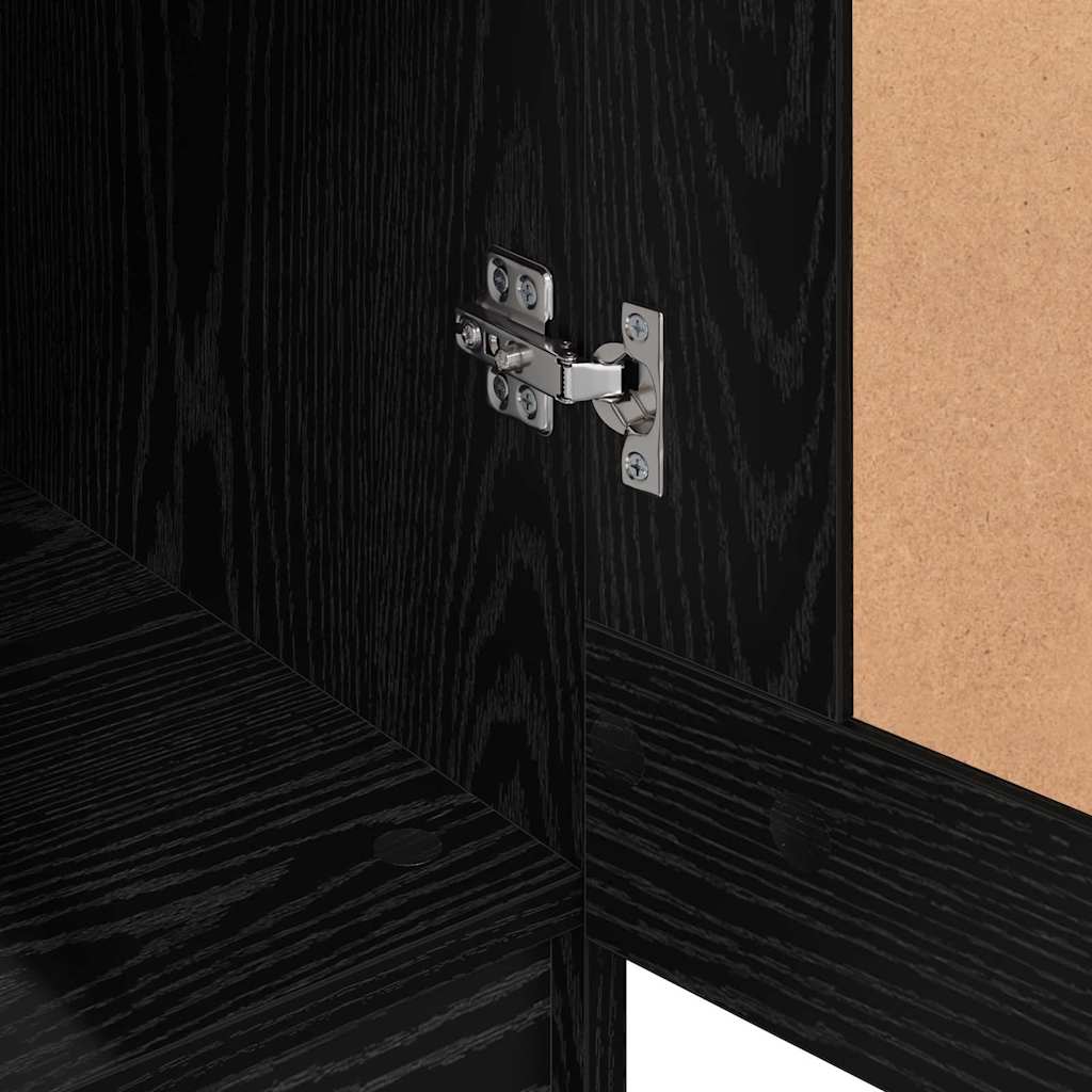 vidaXL Dulap Stejar negru 82.5 x 51.5 x 180 cm Lemn compozit vidaXL Dulap Stejar negru 82.5 x 51.5 x 180 cm Lemn compozit