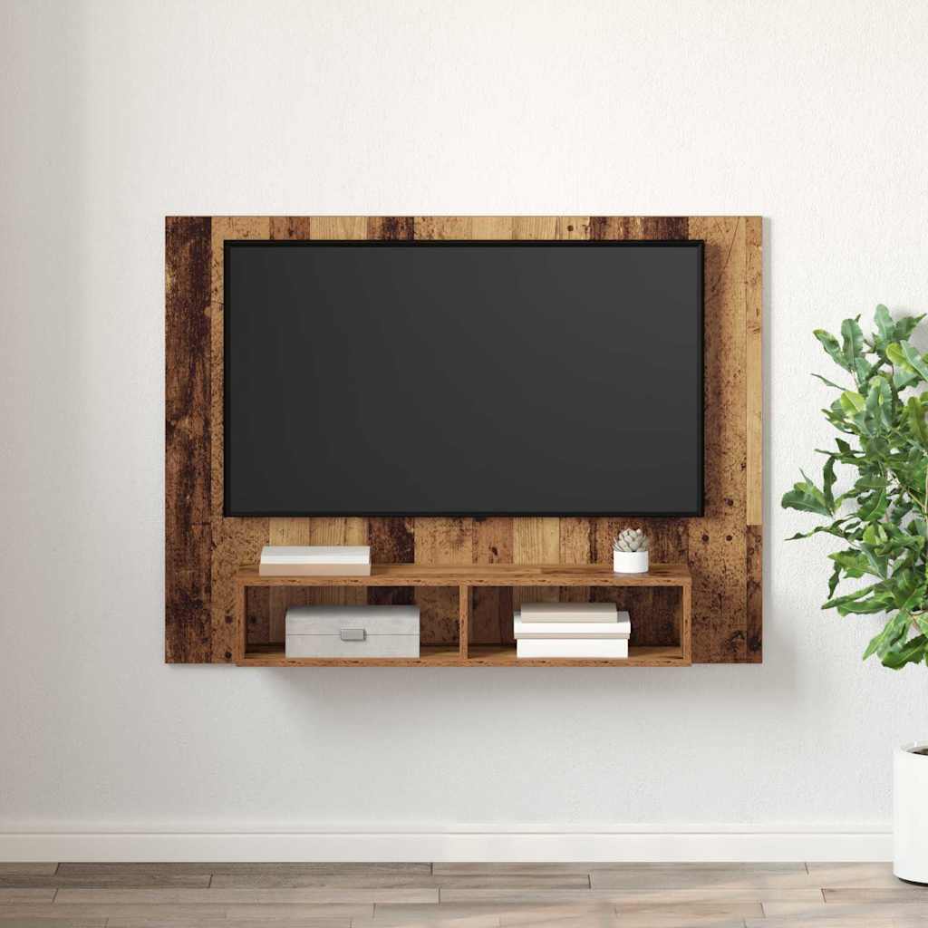 vidaXL Dulap pentru TV pe Perete Lemn vechi 120 x 23.5 x 90 cm