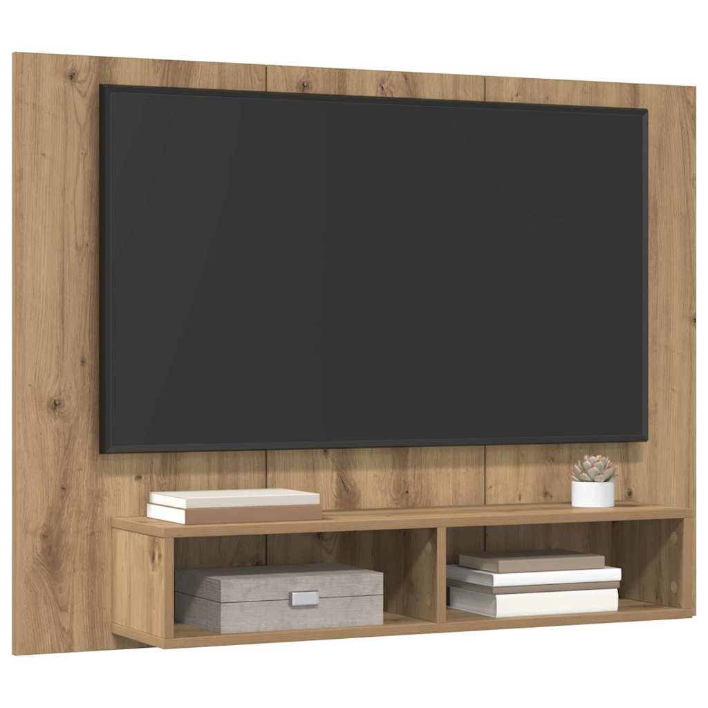 vidaXL Dulap pentru TV pe Perete stejar artizanal 120 x 23.5 x 90 cm