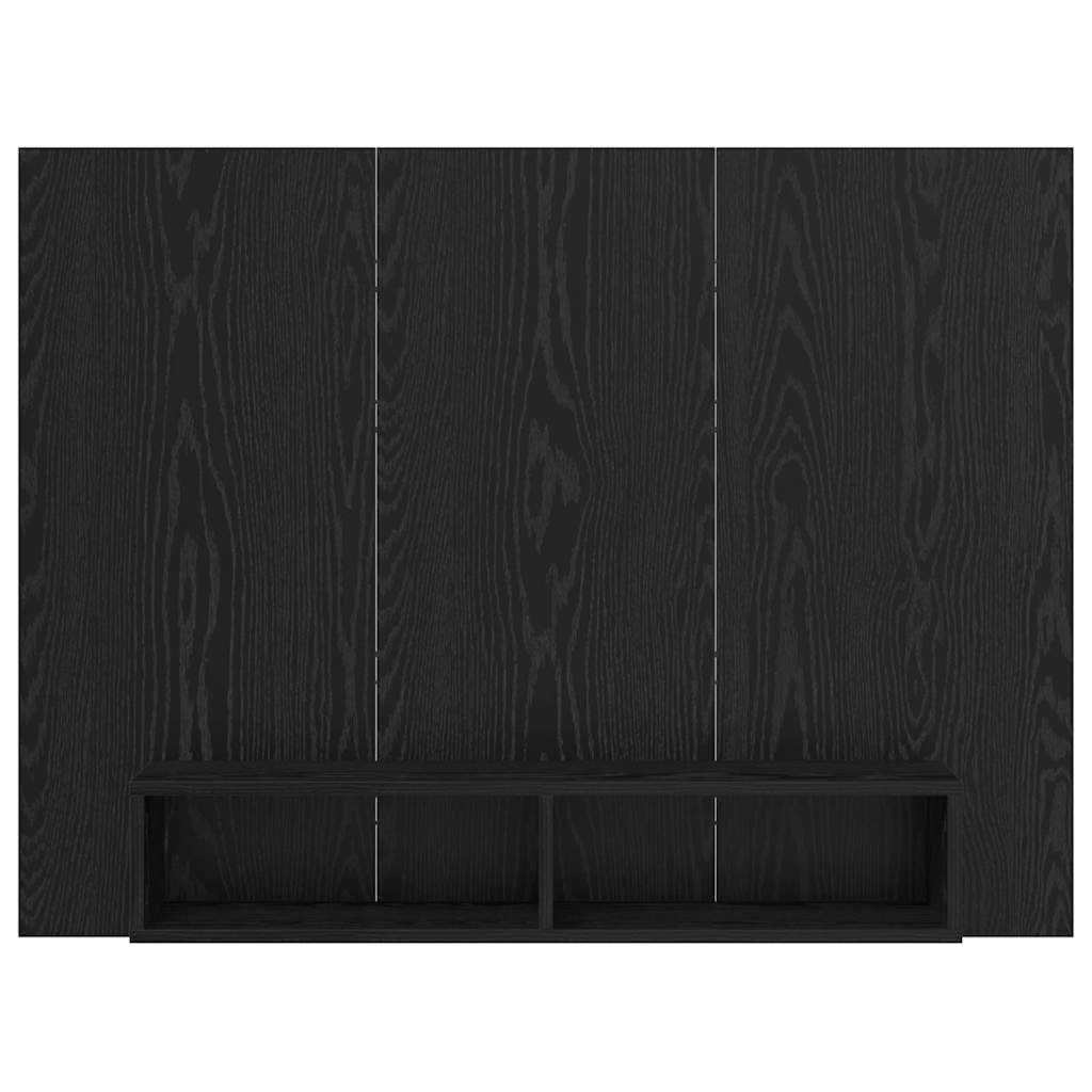 vidaXL Dulap pentru TV pe Perete Stejar negru 120 x 23.5 x 90 cm