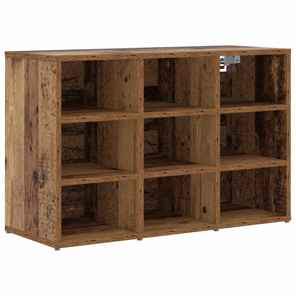 vidaXL Dulap pentru pantofi Lemn vechi 103x30x51 cm Lemn compozit vidaXL Dulap pentru pantofi Lemn vechi 103x30x51 cm Lemn compozit