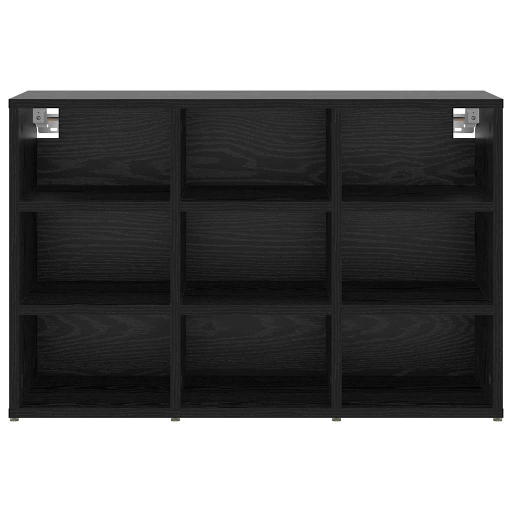 vidaXL Dulap pentru pantofi Stejar negru 103x30x51 cm Lemn compozit vidaXL Dulap pentru pantofi Stejar negru 103x30x51 cm Lemn compozit