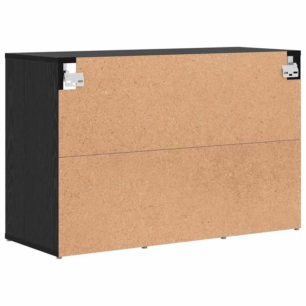 vidaXL Dulap pentru pantofi Stejar negru 103x30x51 cm Lemn compozit vidaXL Dulap pentru pantofi Stejar negru 103x30x51 cm Lemn compozit