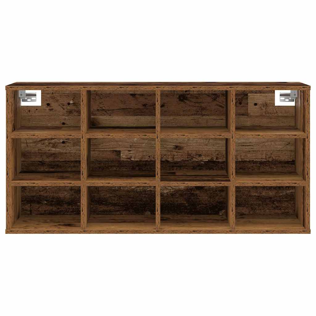 vidaXL Dulap pentru pantofi Lemn vechi 103x30x51 cm Lemn compozit vidaXL Dulap pentru pantofi Lemn vechi 103x30x51 cm Lemn compozit