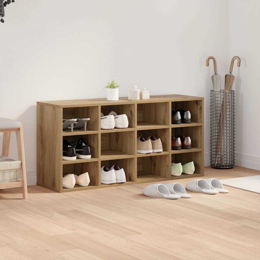 vidaXL Dulap pentru pantofi cu raft stejar artizanal 103x30x51 cm vidaXL Dulap pentru pantofi cu raft stejar artizanal 103x30x51 cm