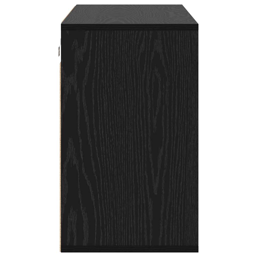 vidaXL Dulap pentru pantofi Stejar negru 103x30x51 cm Lemn compozit vidaXL Dulap pentru pantofi Stejar negru 103x30x51 cm Lemn compozit