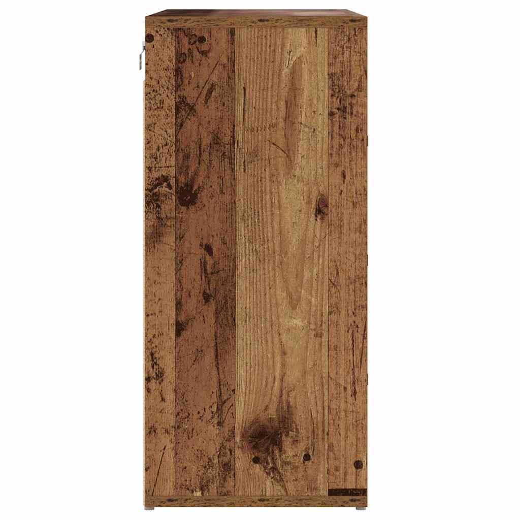 vidaXL Dulap pentru pantofi Lemn vechi 103x30x51 cm Lemn compozit vidaXL Dulap pentru pantofi Lemn vechi 103x30x51 cm Lemn compozit