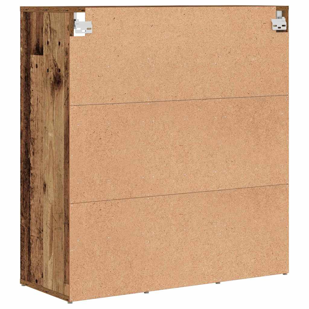 vidaXL Dulap pentru pantofi Lemn vechi 103x30x51 cm Lemn compozit