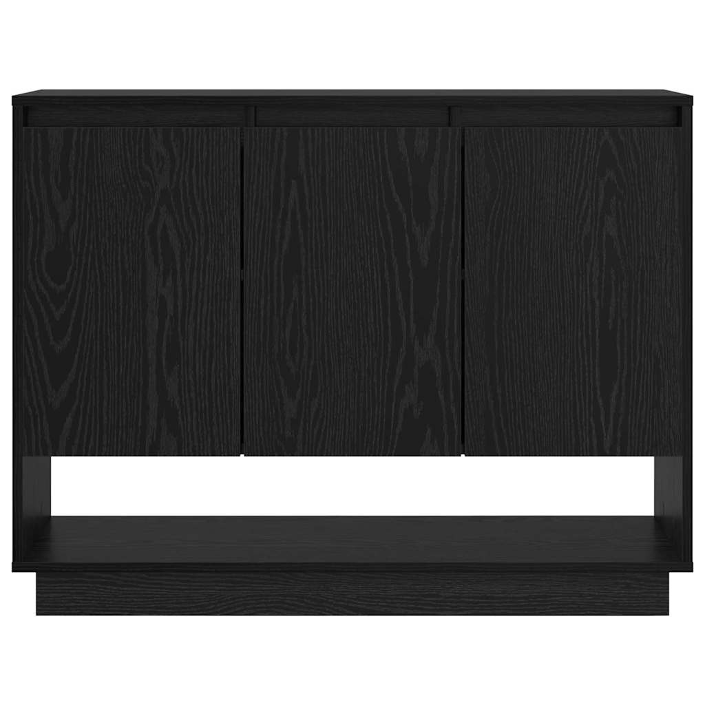 vidaXL Bufet Stejar Negru 97 x 29 x 75 cm Lemn compozit