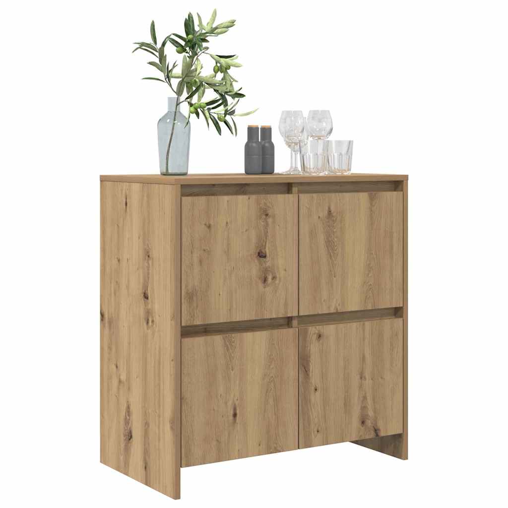vidaXL Bufet cu ușă stejar artizanal 70 x 41 x 75 cm Lemn compozit vidaXL Bufet cu ușă stejar artizanal 70 x 41 x 75 cm Lemn compozit