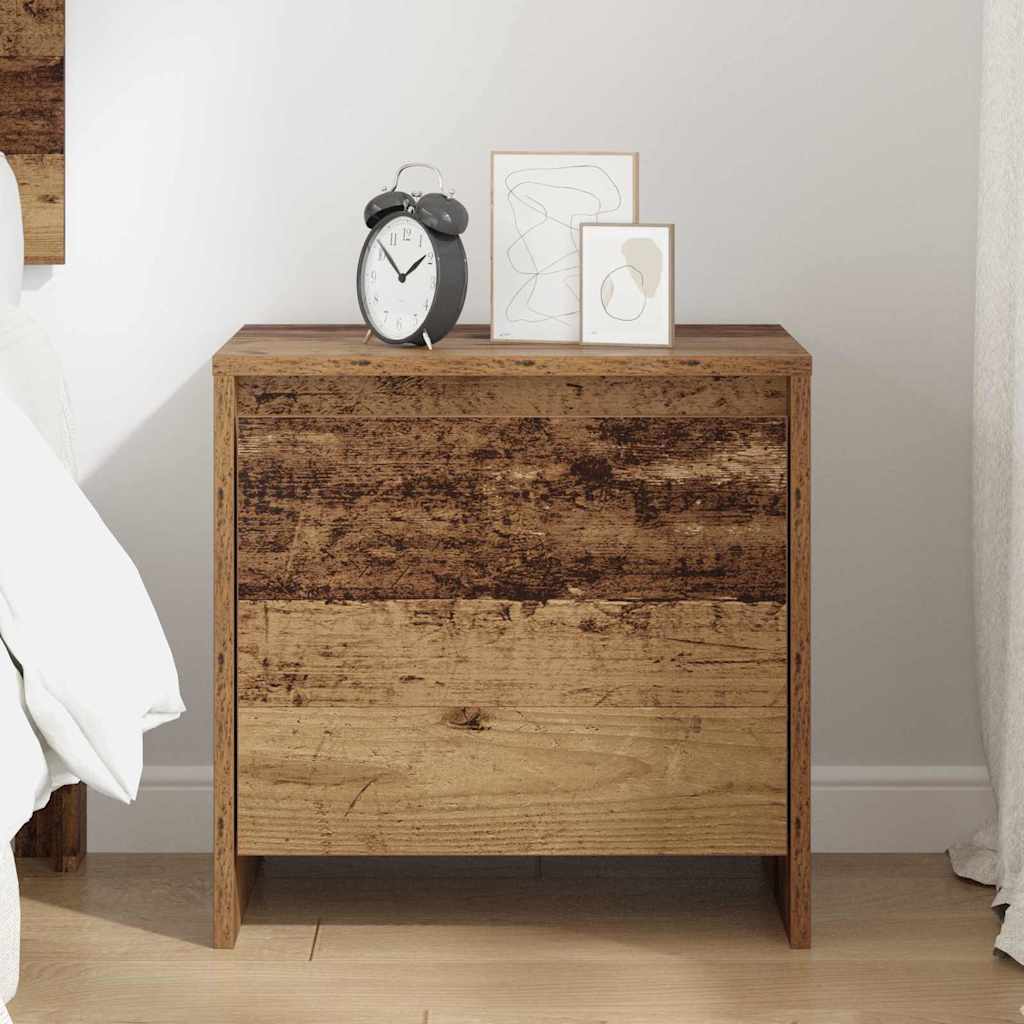 vidaXL Dulap de noapte Lemn vechi 45 x 34 x 44.5 cm Lemn compozit vidaXL Dulap de noapte Lemn vechi 45 x 34 x 44.5 cm Lemn compozit