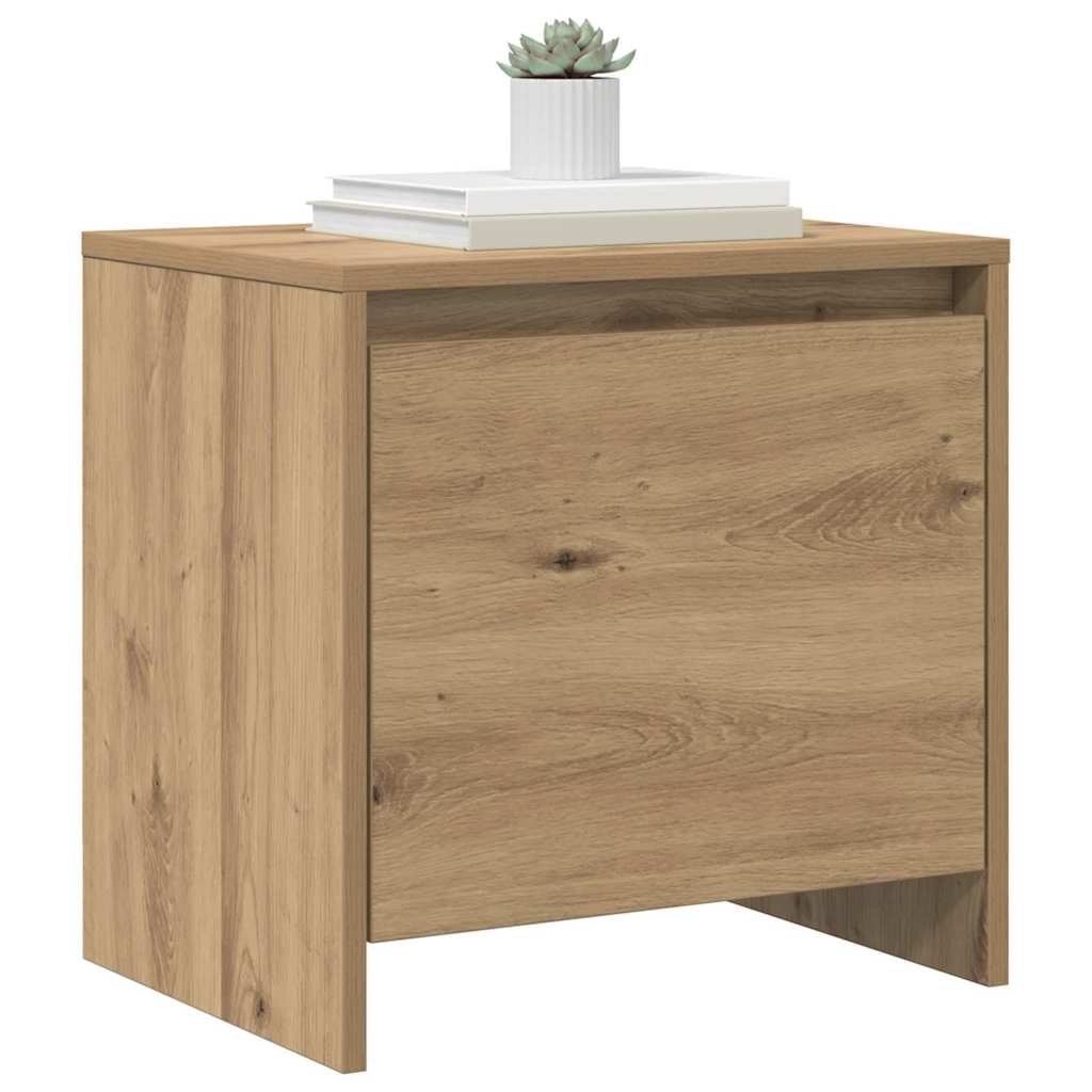 vidaXL Dulap de noapte stejar artizanal 45 x 34 x 44.5 cm vidaXL Dulap de noapte stejar artizanal 45 x 34 x 44.5 cm
