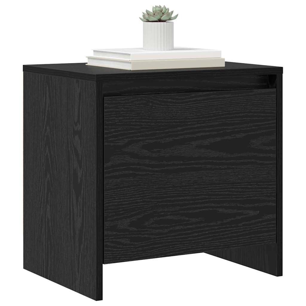 vidaXL Dulap de noapte Stejar negru 45 x 34 x 44.5 cm Lemn compozit vidaXL Dulap de noapte Stejar negru 45 x 34 x 44.5 cm Lemn compozit