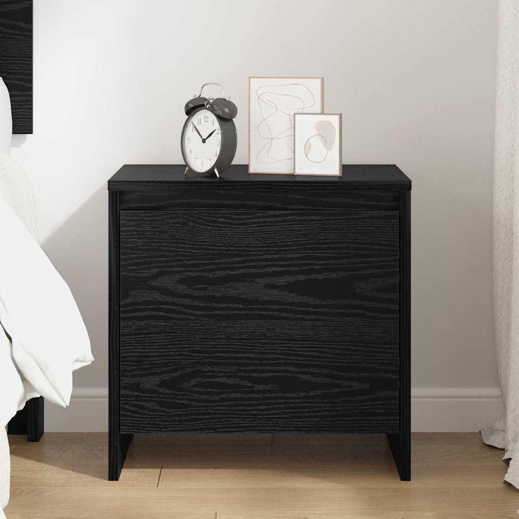 vidaXL Dulap de noapte Stejar negru 45 x 34 x 44.5 cm Lemn compozit vidaXL Dulap de noapte Stejar negru 45 x 34 x 44.5 cm Lemn compozit
