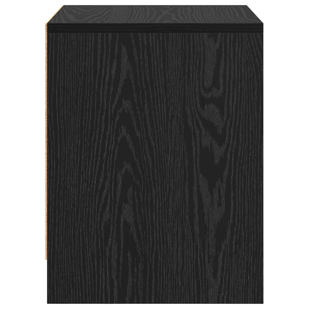 vidaXL Dulap de noapte Stejar negru 45 x 34 x 44.5 cm Lemn compozit vidaXL Dulap de noapte Stejar negru 45 x 34 x 44.5 cm Lemn compozit