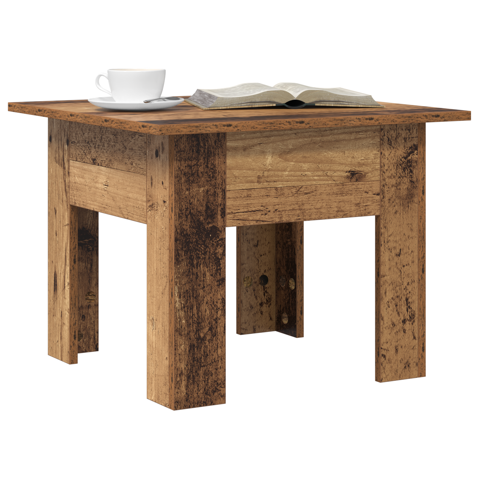 vidaXL Masă de cafea Lemn vechi 55 x 55 x 42 cm Lemn compozit