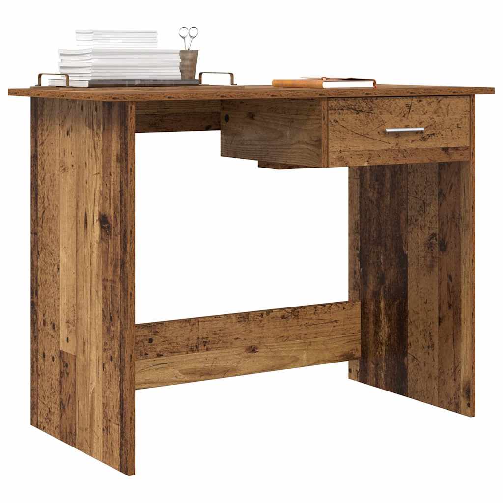 vidaXL Birou Lemn vechi 100 x 50 x 76 cm Lemn compozit