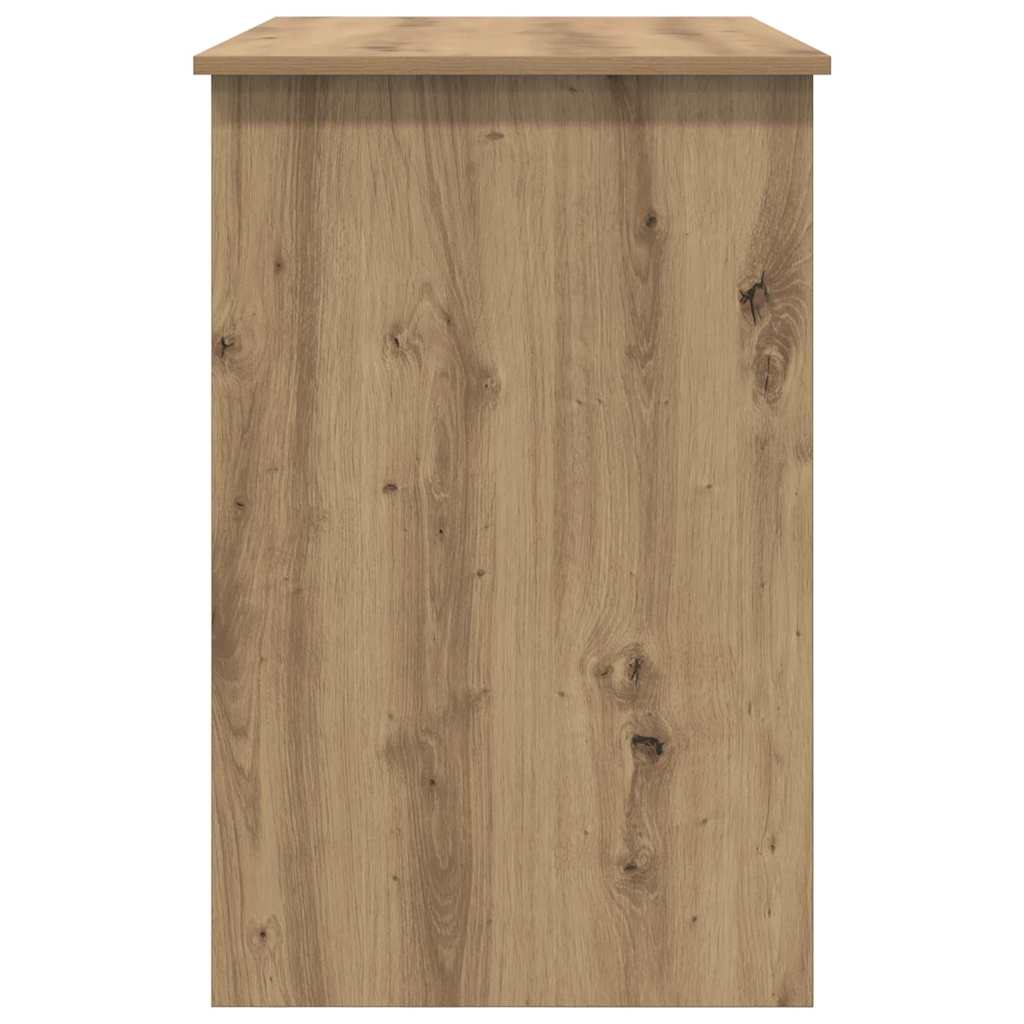 vidaXL Birou cu sertar stejar artizanal 100 x 50 x 76 cm Lemn compozit vidaXL Birou cu sertar stejar artizanal 100 x 50 x 76 cm Lemn compozit