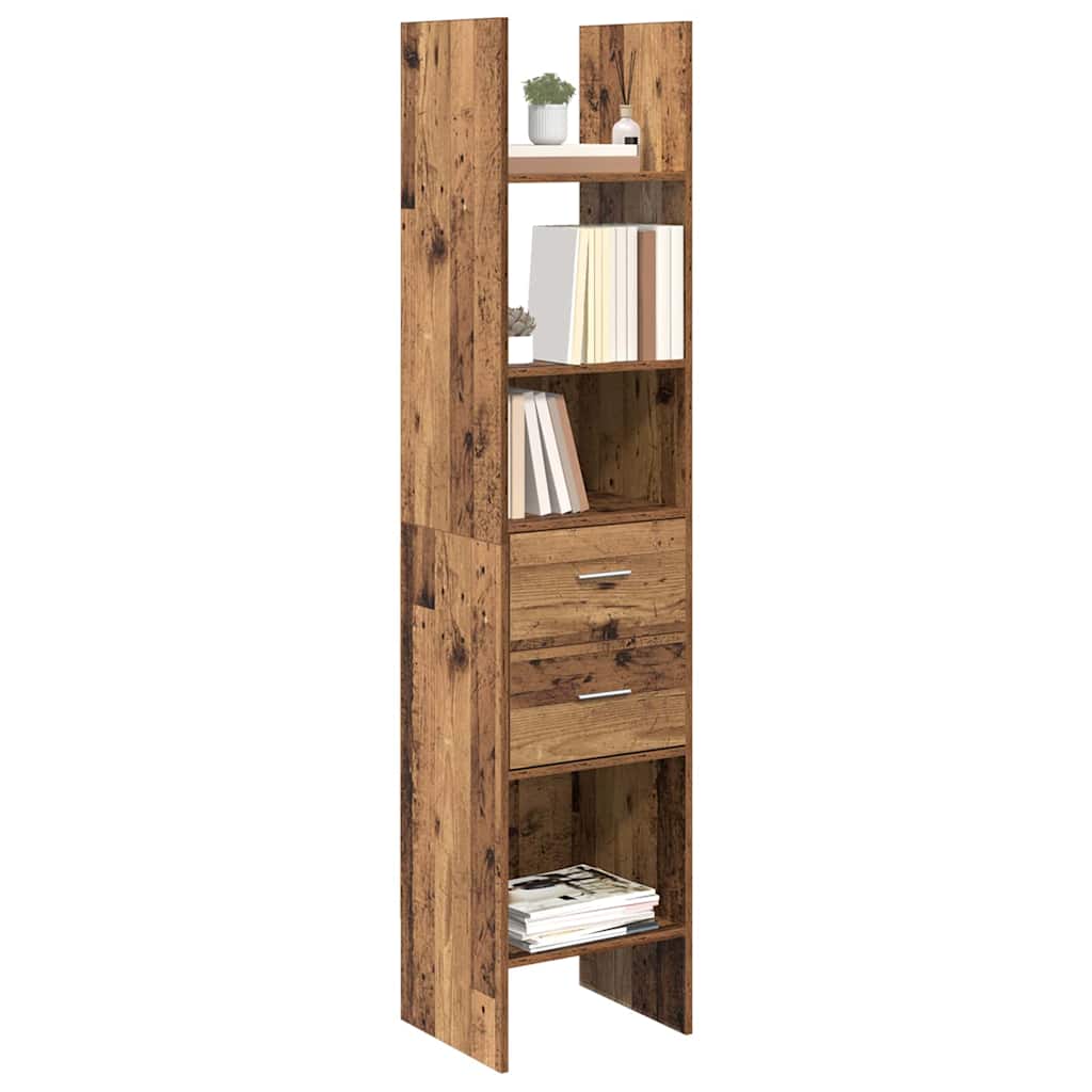 vidaXL Dulap pentru cărți Lemn vechi 40 x 35 x 180 cm Lemn compozit vidaXL Dulap pentru cărți Lemn vechi 40 x 35 x 180 cm Lemn compozit