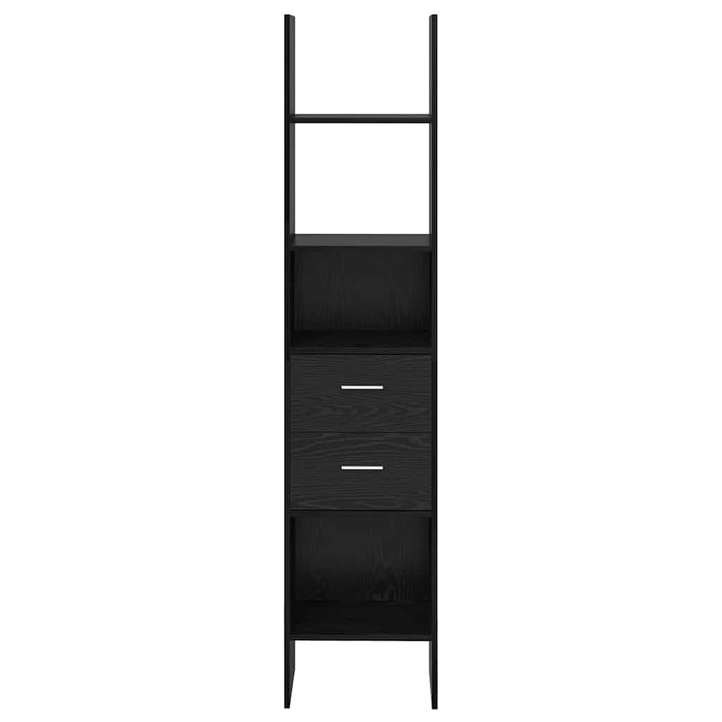 vidaXL Dulap pentru cărți Stejar negru 40 x 35 x 180 cm Lemn compozit vidaXL Dulap pentru cărți Stejar negru 40 x 35 x 180 cm Lemn compozit
