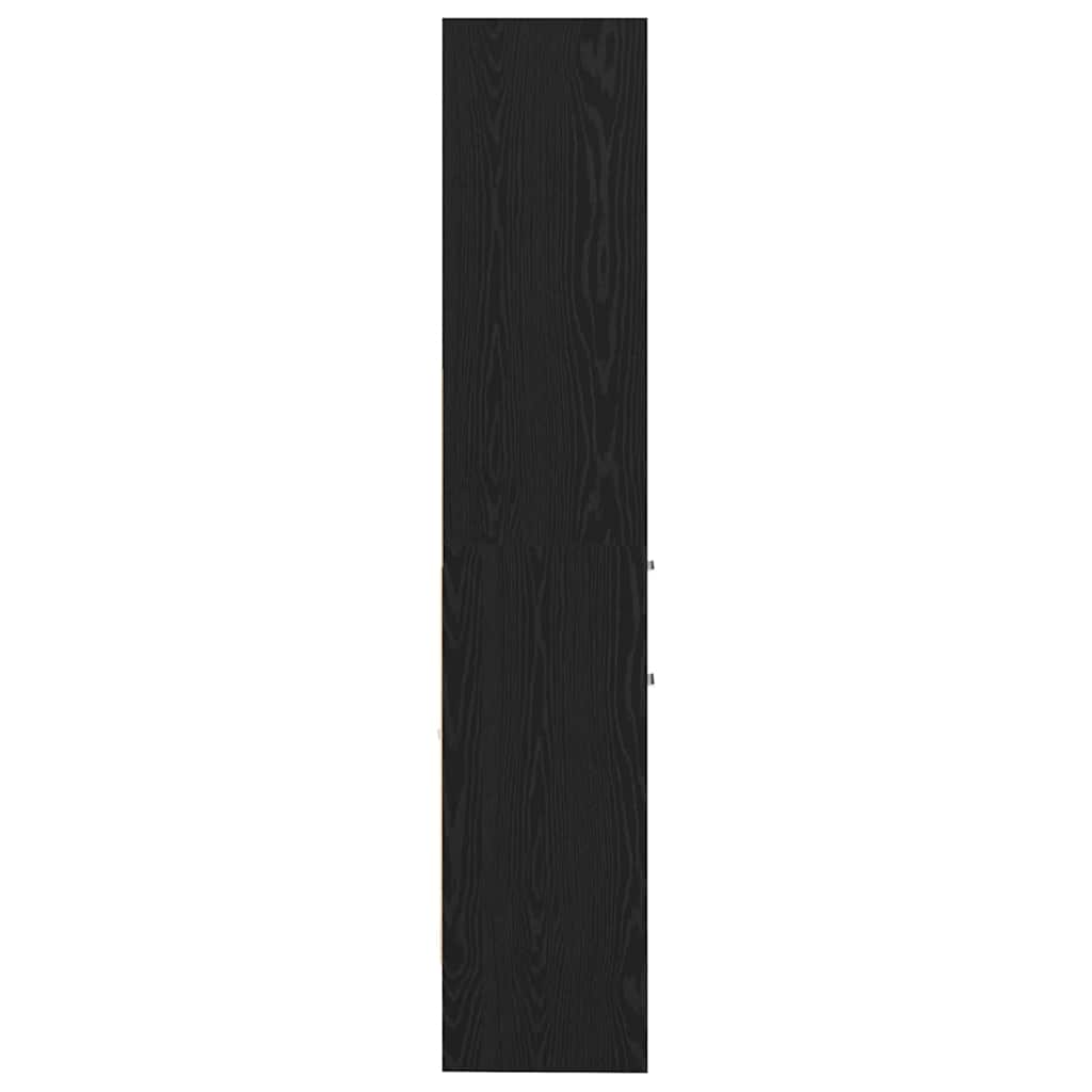 vidaXL Dulap pentru cărți Stejar negru 40 x 35 x 180 cm Lemn compozit vidaXL Dulap pentru cărți Stejar negru 40 x 35 x 180 cm Lemn compozit