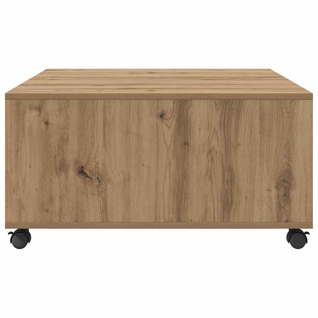 vidaXL Masă de cafea stejar artizanal 75 x 75 x 38 cm Lemn compozit vidaXL Masă de cafea stejar artizanal 75 x 75 x 38 cm Lemn compozit